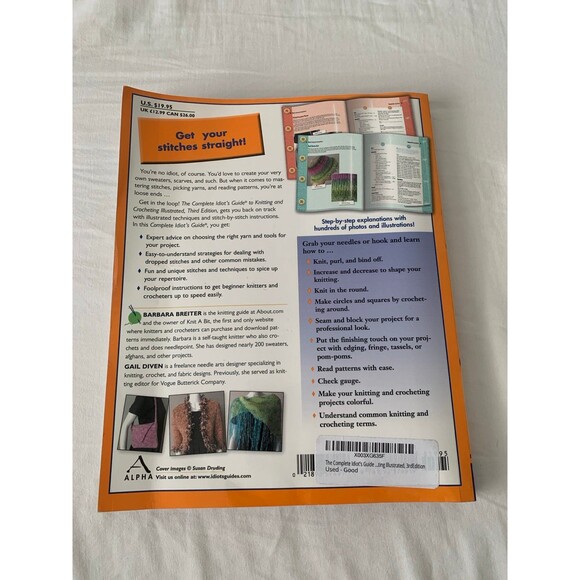 Complete Idiot's Guide Knitting and Crocheting Illustrated Book 3rd Edition - Picture 2 of 6